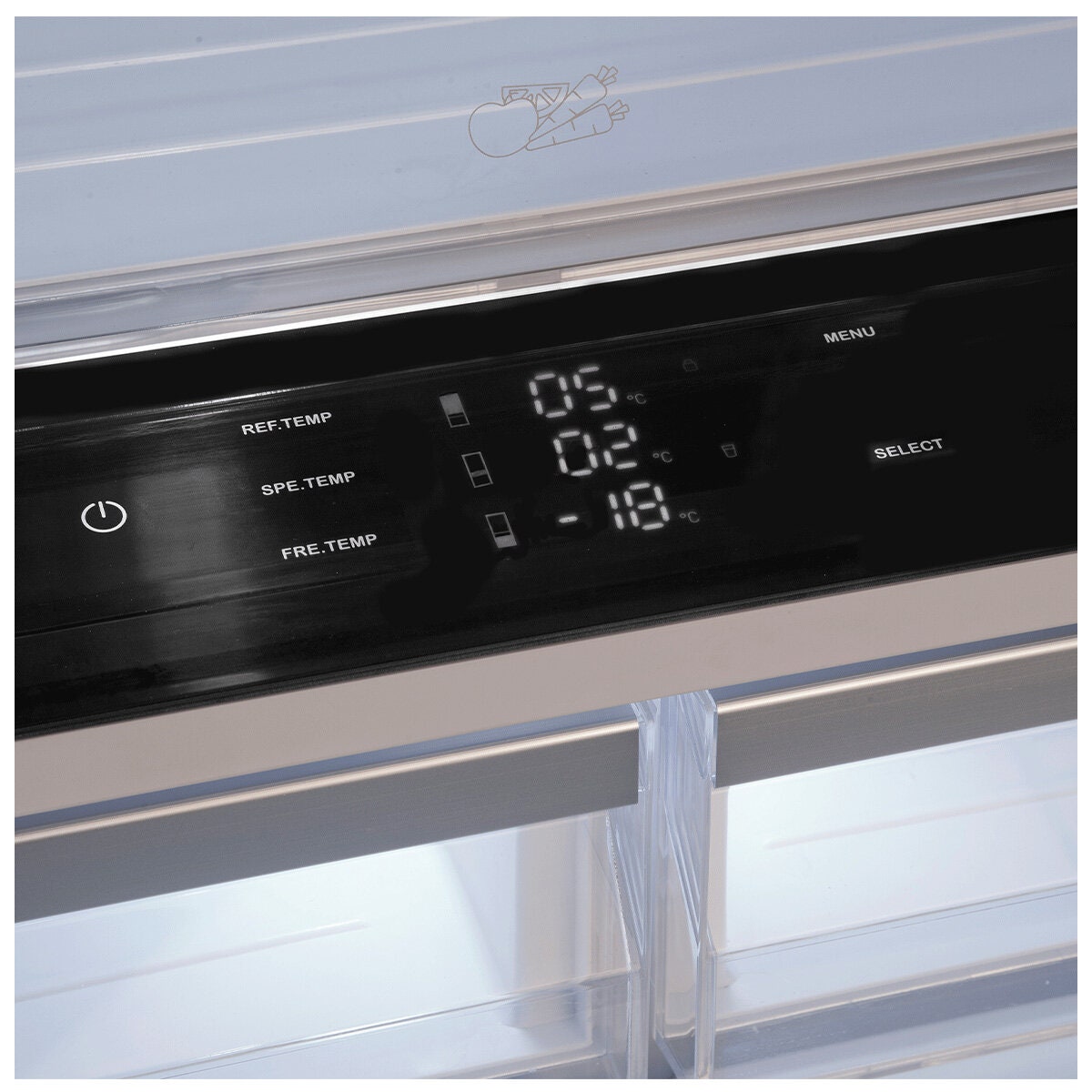 Artusi 546L Integrated French Door Fridge - Internal Water Dispenser and Ice Maker - AINT9100FDIW
