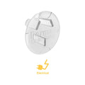 Perma Child Safety Outlet Covers - 35mm x 20mm - Plastic - Clear Design - 24 Pack - SuperSaverAU - view 5