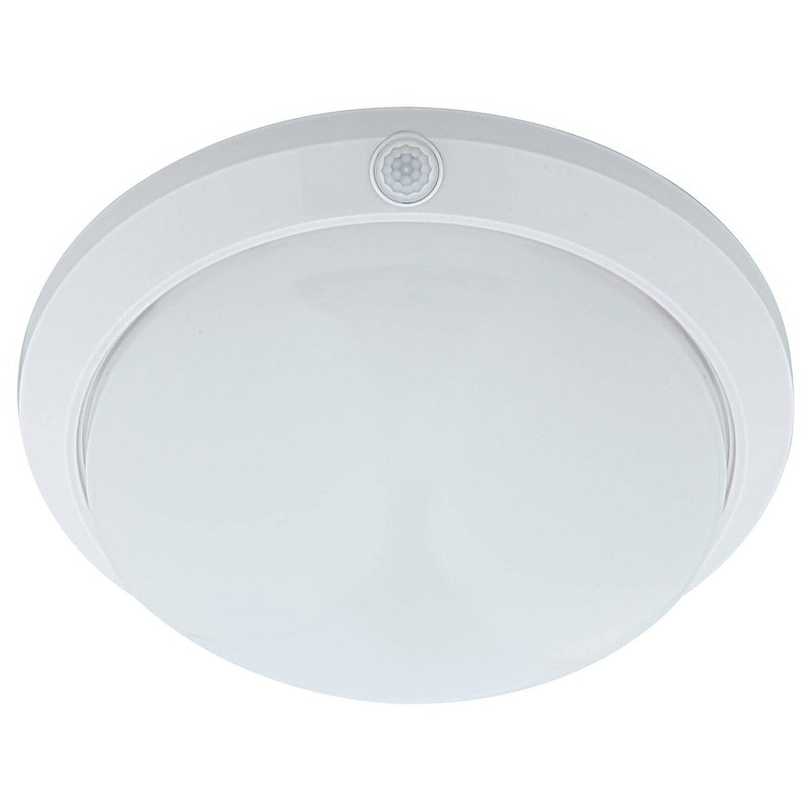 Arlec White LED Oyster Sensor Light 18W Plastic Weather Resistant - SuperSaverAU - view 1