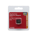 Everhang 15 x 15mm Neodymium Square Adhesive Magnet 10 Pack - Silver