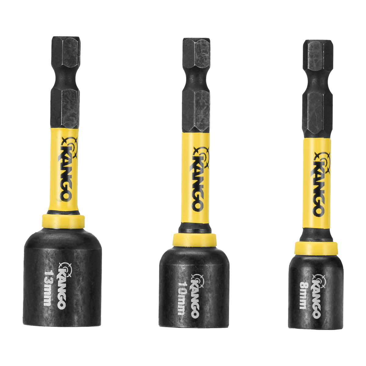 Kango 65mm Hypertorque Magnetic Nut Setters 3 Pack - M5 M6 M8 - High Torque - SuperSaverAU - view 2