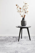 Rug Culture Illusions Medium Silver & Grey Polyester Rug 220x150cm - 3mm Pile - ILU156SILVER220X150