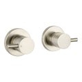 Mondella Brushed Nickel Resonance 1/4 Turn Pin Lever Wall Top Assembly - 1245mm x 76mm x 245mm - Ergonomic Water Control - SuperSaverAU - view 1