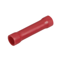 Narva Red Flared Vinyl Fully Insulated Cable Joiner Butt Splice, 2.5-3mm, 100 Pack