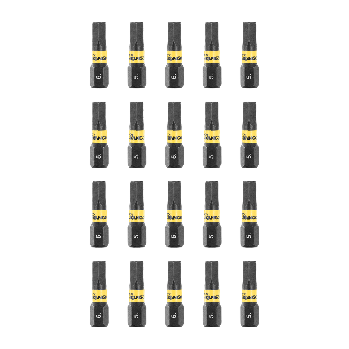 Kango 25mm HEX5 Impact Driver Insert Bits - 20 Pack - Durable & Magnetised - SuperSaverAU - view 2