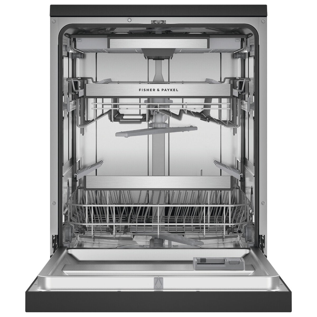 Fisher & Paykel Series 7 Freestanding Dishwasher - 15 Place Settings - Black Stainless Steel - DW60FC4B2