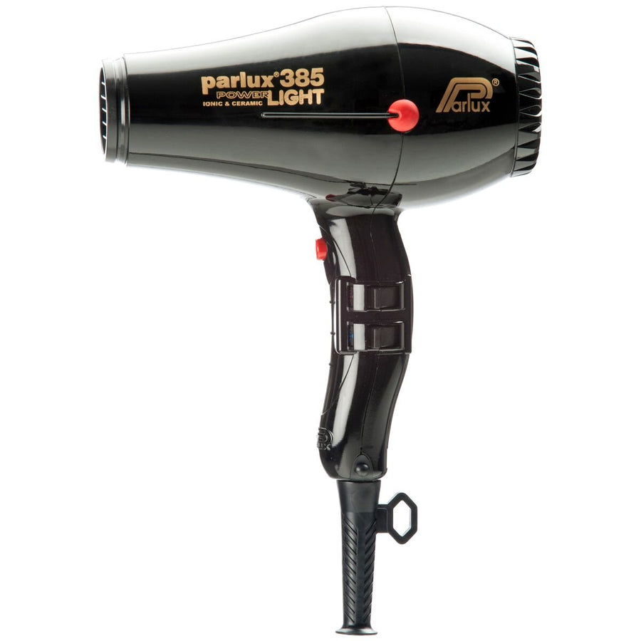 Parlux 385 Powerlight Ceramic and Ionic Hair Dryer 2150W - Black - Made in Italy - 150075