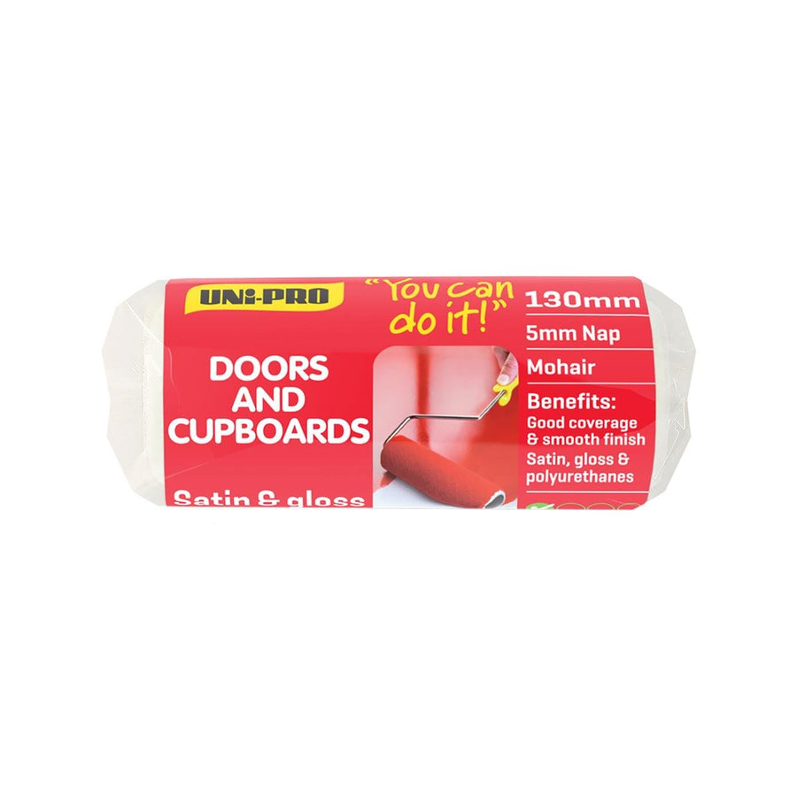 UNi-PRO Nap Door Trim Roller Cover - 130mm Synthetic Mohair - Smooth Finish - SuperSaverAU - view 1