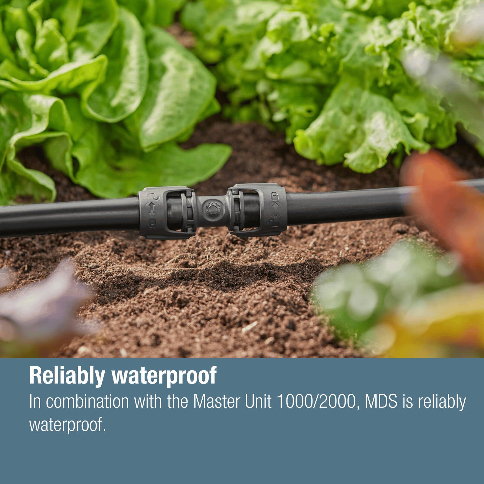 GARDENA 13mm Micro Irrigation Connector 3 Pack Black High-Impact Plastic