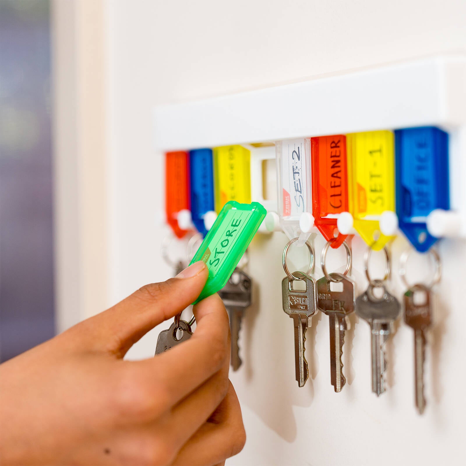 Taskmaster Key Tag with Key Ring, 56 x 29 x 6mm