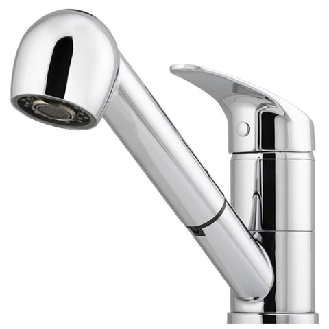 Oliveri Pull Out Spray Kitchen Mixer Tap - Chrome, Brass Body, 360 Degree Swivel, 5 Star WELS - LON580FCR-P