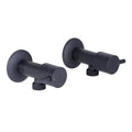 Mondella Black Matte Resonance 1/4 Turn Pin Lever Washing Machine Set - 1245mm x 76mm x 245mm - Ergonomic Design - Precise Water Control - SuperSaverAU - view 1