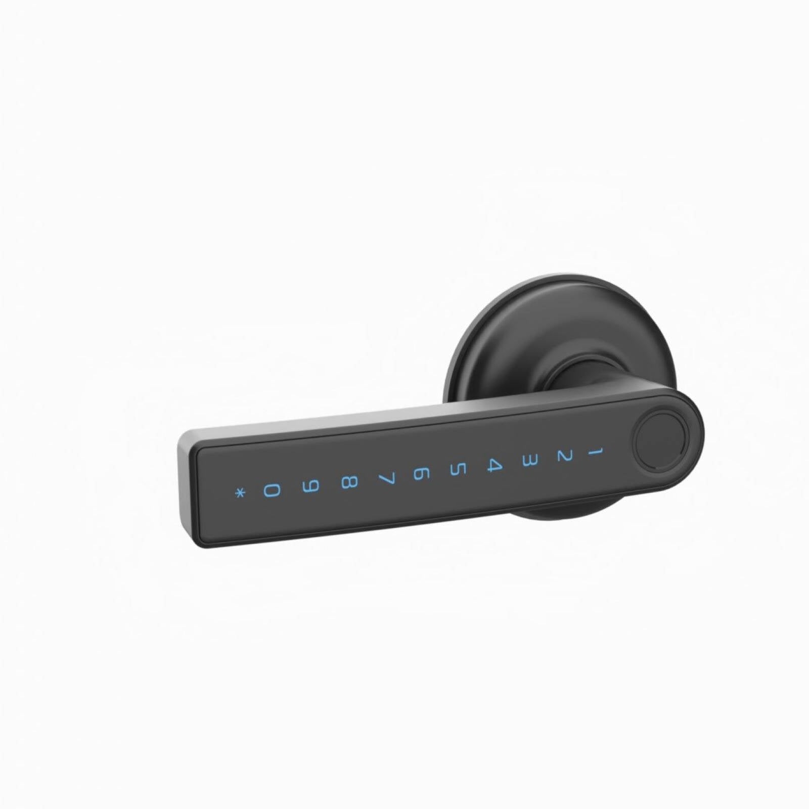 Gainsborough Mode Smart Lever Lock, Graphite Zinc Alloy, App Controlled & Waterproof