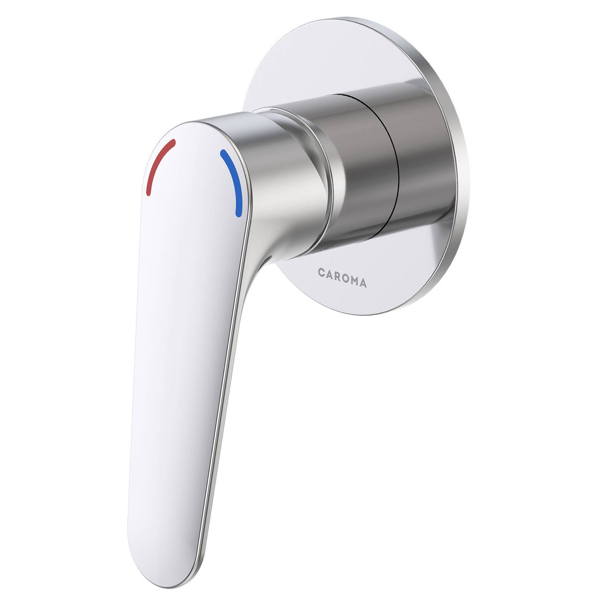 Homecare By Caroma Chrome Assistant Living Bath Shower Mixer 80mm - Ergonomic Design - AS1428.1 Compliant - SuperSaverAU - view 1