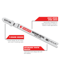 Diablo 92mm High Speed Steel Jig Saw Blade for Medium Metal 1.5mm-3mm, 24 TPI, 5 Pack