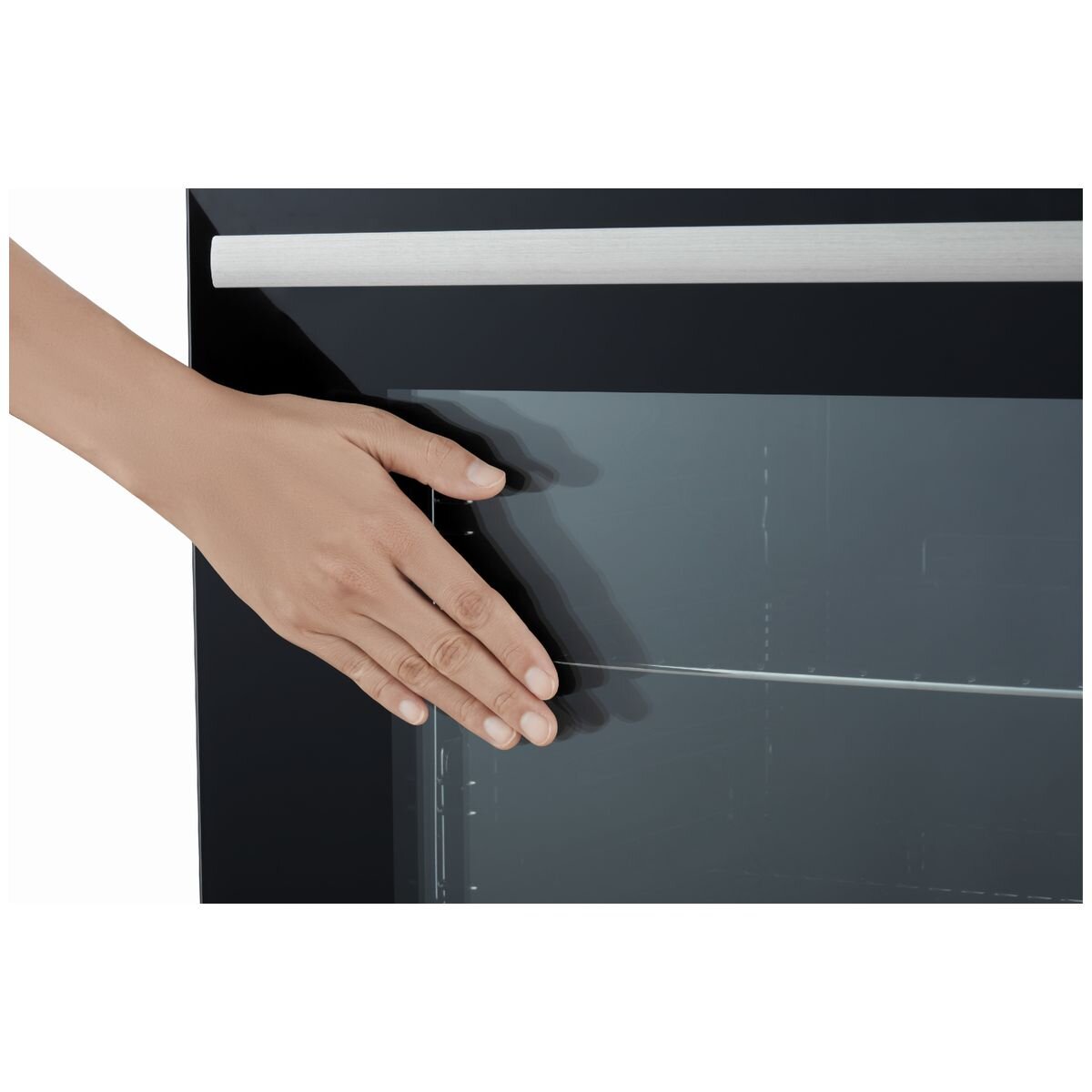Emilia 60cm Built-In Fan Forced Oven - 67L, 5 Functions, 10A Plug and Play, Black Glass - EMF65EN