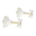 Shaw Mason Ivory Wall Top Assembly - Brass - 146mm x 155mm - Durable - SuperSaverAU - view 1