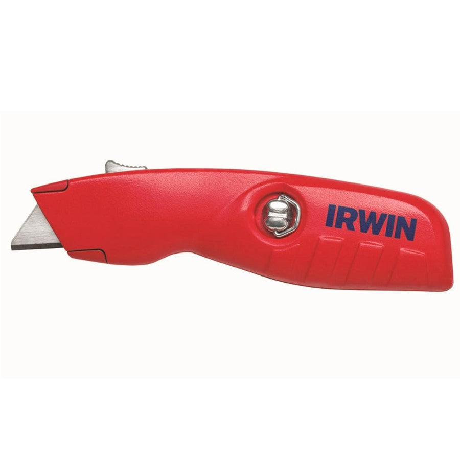 Irwin Safety Knife - Auto-Retracting - Aluminium - Easy To Carry - SuperSaverAU - view 1