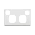HPM Excel Double Powerpoint Cover Plate Matt White CDXL777PLWE