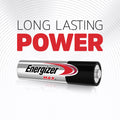 Energizer Max AAA Alkaline Batteries 10 Pack (8+2), 1.5V Long Life
