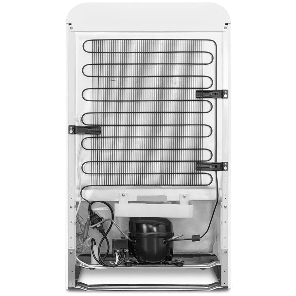 Smeg 50s Retro Style Happy 135L bar fridge - left hinge, white, 6 star energy rating - FAB10HLWH6