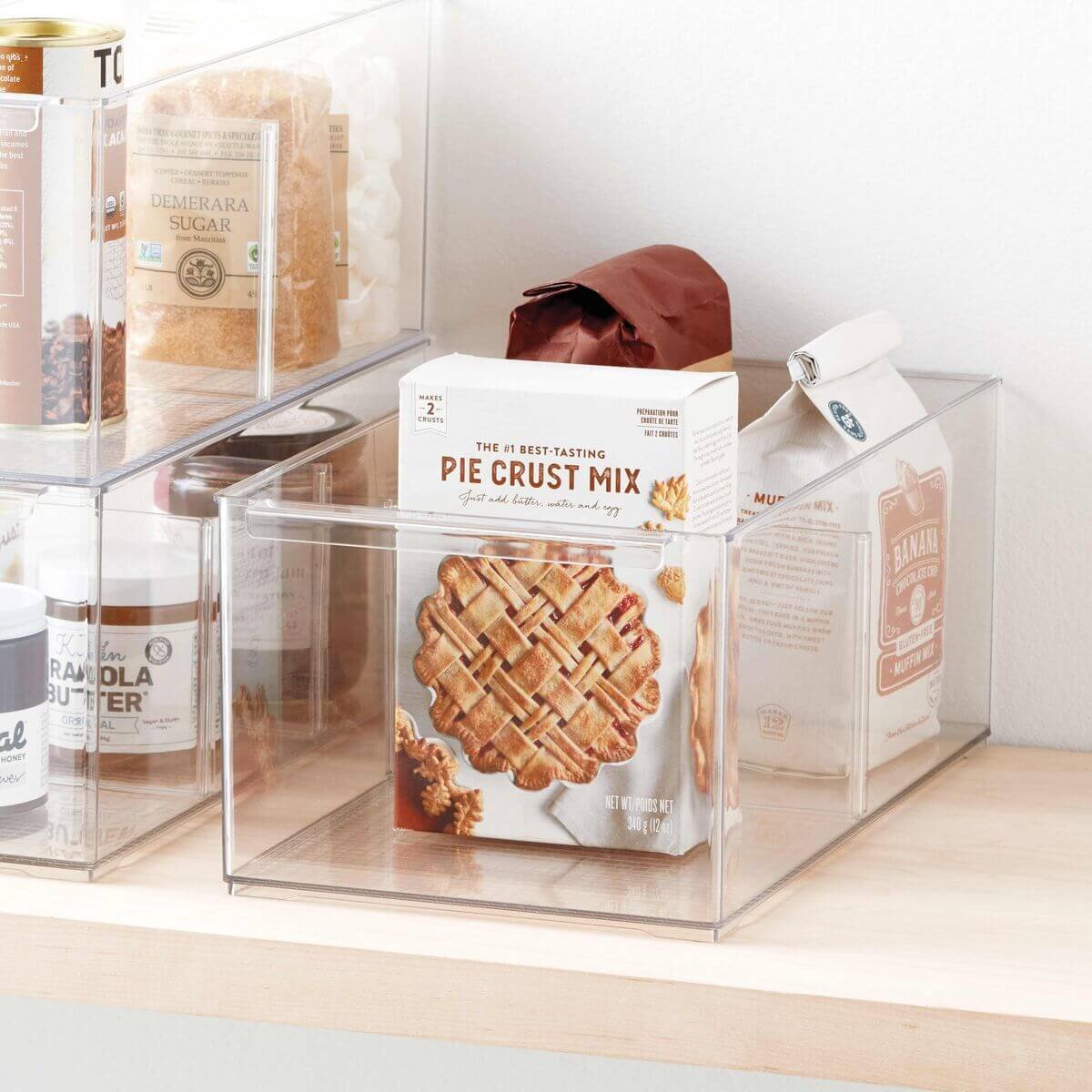The Container Store 5 piece pantry pack 2 - Divided bins, 3-tier organiser and turntable - VTCS-PANTRY-P2