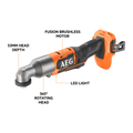 AEG 18V Fusion Right Angled Impact Driver Skin - 150Nm Torque - 53mm Head Depth - SuperSaverAU - view 2