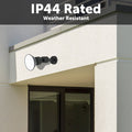 Arlec 10W LED Fixed Floodlight - 950 Lumens - IP44 Weather-Proof - Black & Grey - SuperSaverAU - view 3