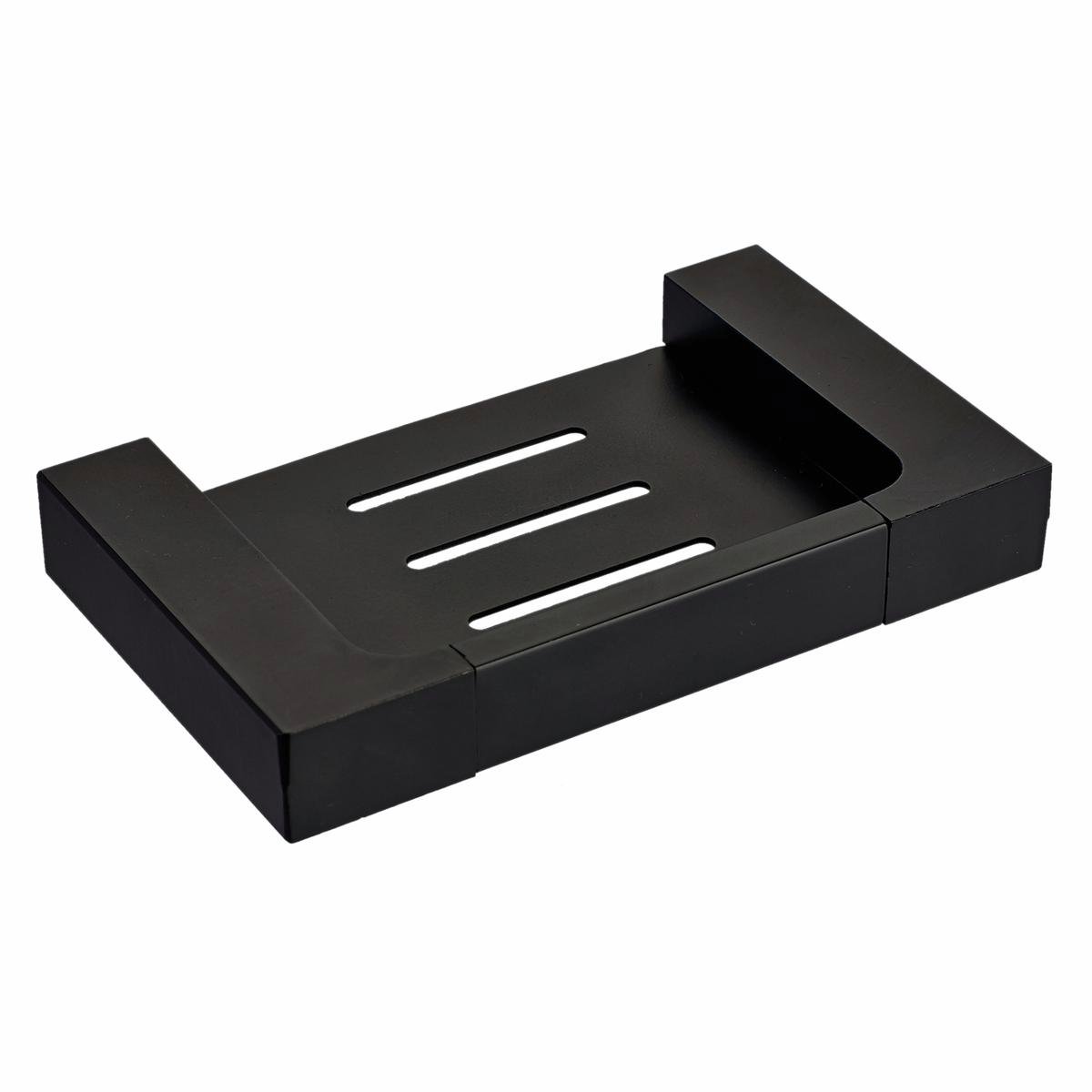 Mondella Rumba Soap Holder - 140mm - Metal - Matte Black - Durable Design - SuperSaverAU - view 1