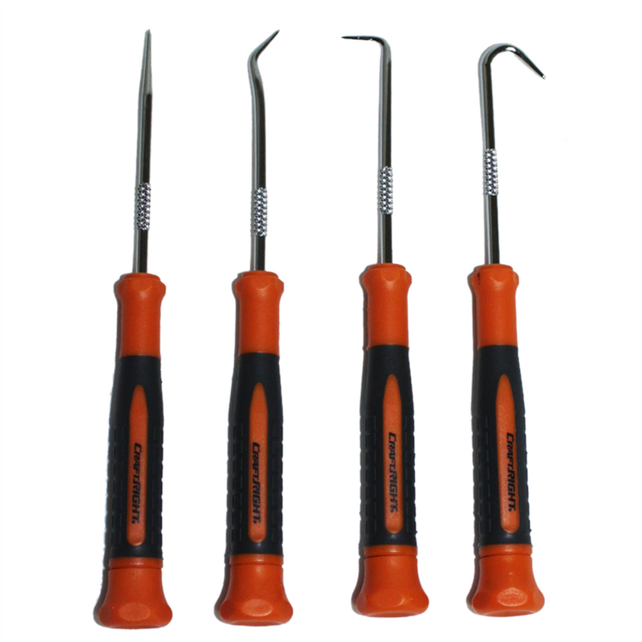 Craftright Hook and Pick Set - 4 Piece - Steel - Ergonomic Handles - SuperSaverAU - view 1