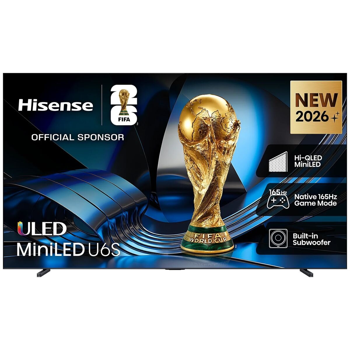 Hisense 100 Inch 4K Mini-LED Smart TV - 165Hz Refresh Rate, Quantum Dot, Dolby Vision - 100U6SAU