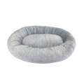 Art Bob Plush Donut Bed - 680 x 800mm - Grey - Two-Tone Faux Fur - Medium Pets - SuperSaverAU - view 3