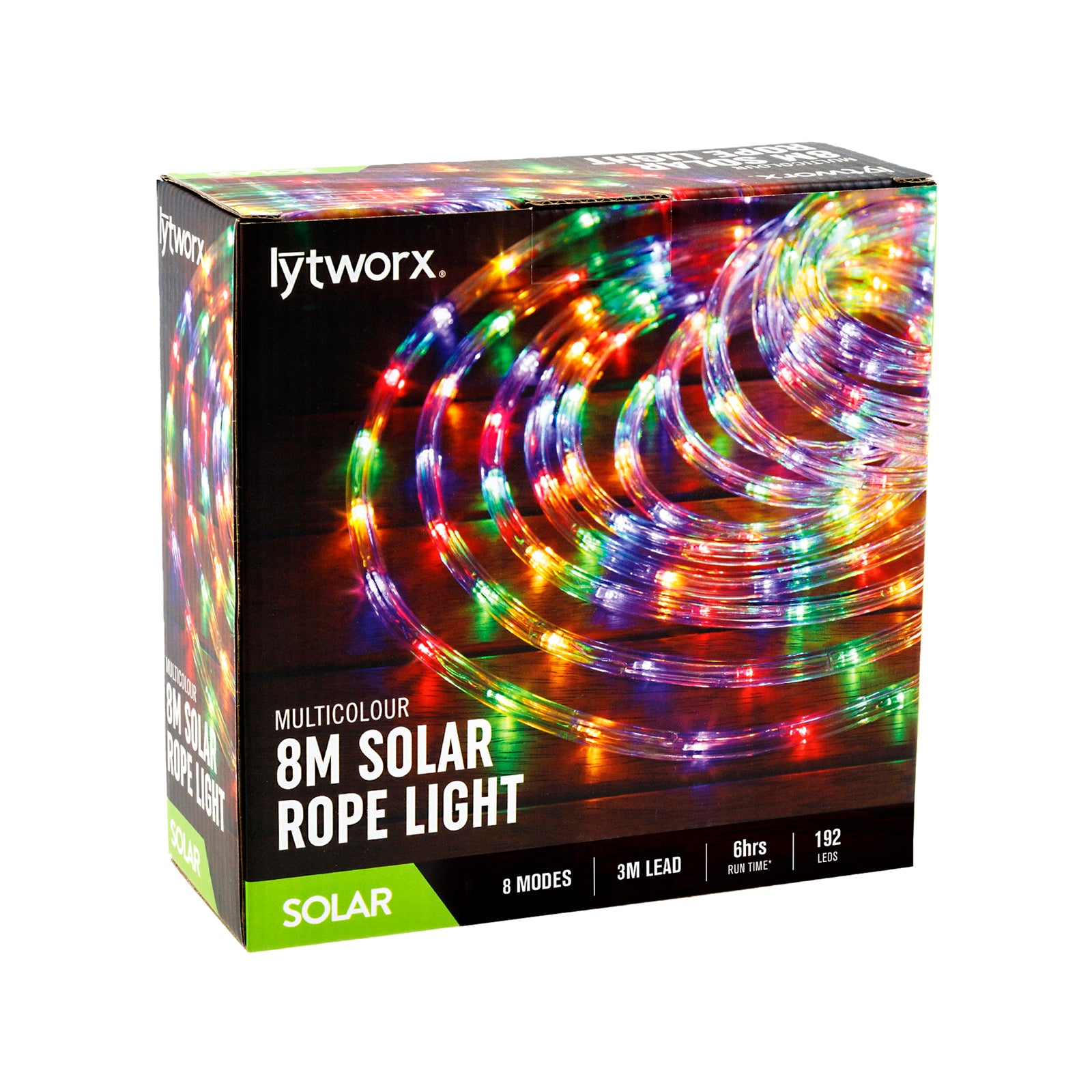 Lytworx 8m Multicolour LED Solar Rope Light
