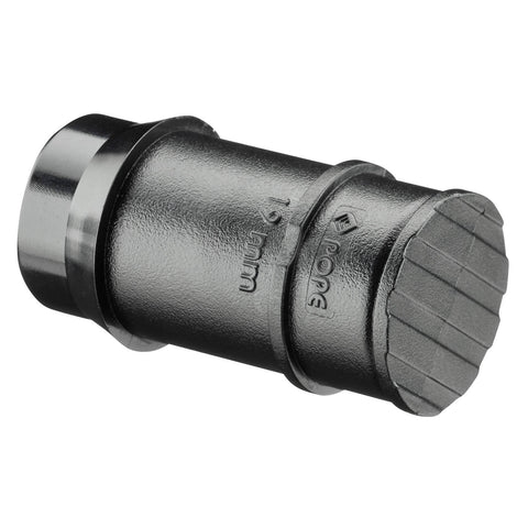 Pope 19mm Poly Barbed End Plug - Black Irrigation Fitting, 1000kPa