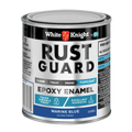 White Knight Rust Guard 250ml Marine Blue Gloss Epoxy Enamel Metal Paint