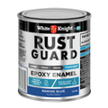 White Knight Rust Guard Epoxy Enamel Paint 250ml Marine Blue - UV-Resistant, Durable - SuperSaverAU - view 1
