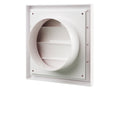 Blauberg 150mm White Square Gravity Grille - ABS Plastic Wall Vent