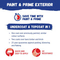 British Paints 1L White Low Sheen Exterior Paint and Prime UV Resistant