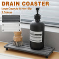 Absorbent Diatomaceous Earth Sink Storage Rack for Bathroom - White - view 2