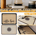 Absorbent Dish Drying Mat, 50 x 40 cm - Coffee Bar Script Print - view 2