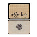 Absorbent Dish Drying Mat, 50 x 40 cm - Coffee Bar Script Print - view 3