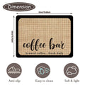 Absorbent Dish Drying Mat, 50 x 40 cm - Coffee Bar Script Print - view 4