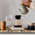 Absorbent Dish Drying Mat, 50 x 40 cm - Coffee Bar Script Print - view 5