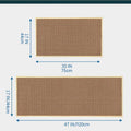 Absorbent Kitchen Floor Mat Set, 2 Pack - Beige - view 4