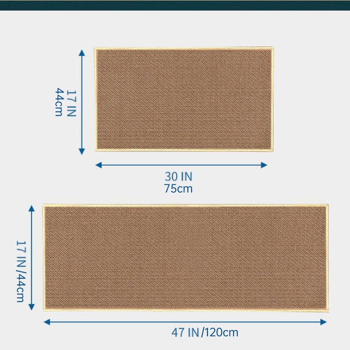 Absorbent Kitchen Floor Mat Set, 2 Pack - Beige - view 4