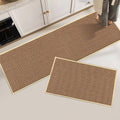 Absorbent Kitchen Floor Mat Set, 2 Pack - Beige - view 5