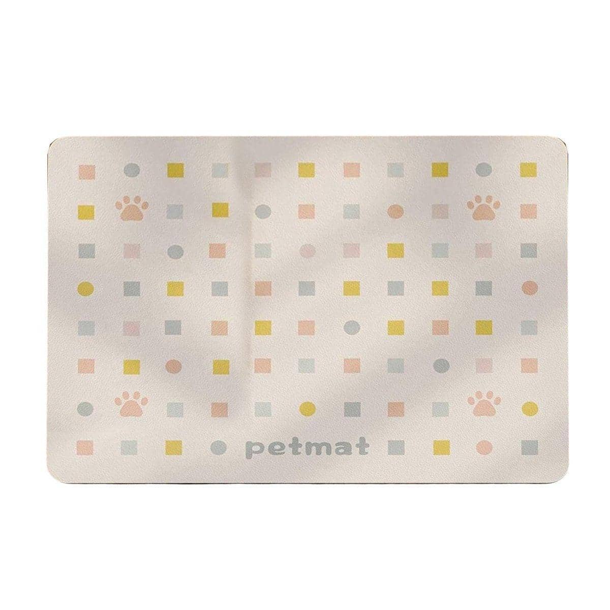 Absorbent Pet Feeding Mat for Dogs and Cats, 40 x 60 cm - Beige