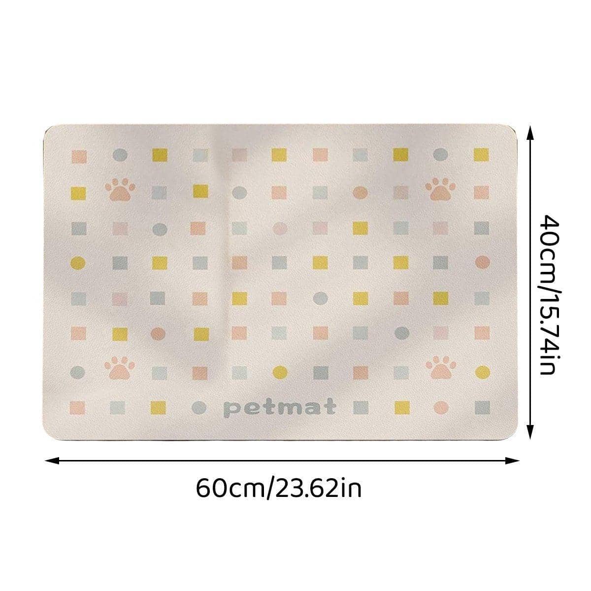 Absorbent Pet Feeding Mat for Dogs and Cats, 40 x 60 cm - Beige - view 4