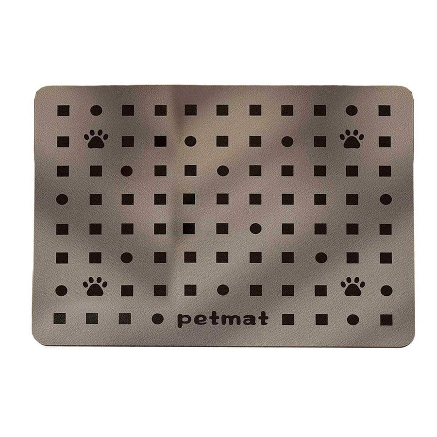 Absorbent Pet Feeding Mat for Dogs and Cats, 40 x 60 cm - Brown
