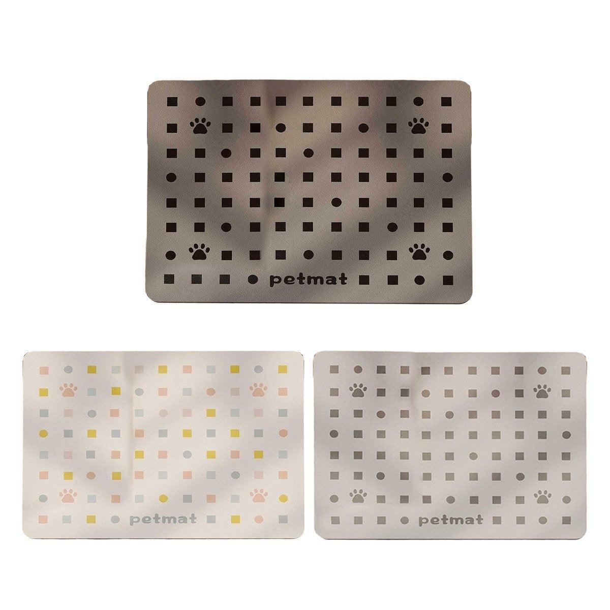 Absorbent Pet Feeding Mat for Dogs and Cats, 40 x 60 cm - Light Grey - view 3
